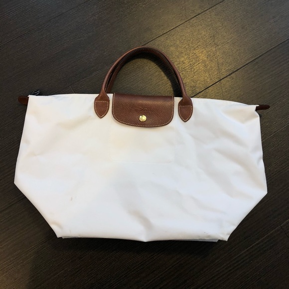 Longchamp Handbags - Long champ white tote